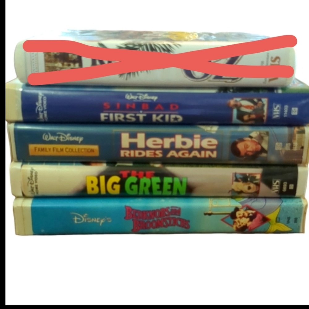 Bundle of 4 Vintage Disney VHS Tapes